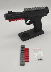 ESOSYSTEM3D SCHLITTEN SCHIENE OBEN UNTEN AAP01 SOFTAIR GRAU / ROT - Bild 1 von 1