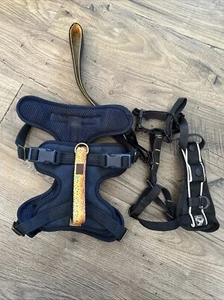 Top Paw Comfort Dog Harness Navy Small & Kurgo Black Small - Picture 1 of 3