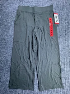 Sentimental Pants Womens Medium Gray Cropped Pull On Capri Wide Leg Soft Pockets - Picture 1 of 10