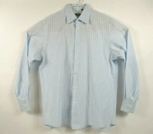 Herren BOSS by Hugo Boss Hemd mit Knopfleiste blau/weiß kariert - Gr. 171/2 34/35 - Bild 1 von 6