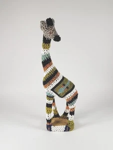 Huichol Art Beaded Serendipia Hand Made 12" Multi Color Folk Art Mexico Giraffe  - Picture 1 of 5