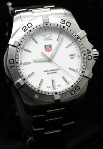 TAG Heuer Aquaracer WAF1111 300m White Men's Swiss Watch
