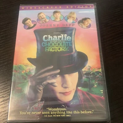 Чарли и шоколадная фабрика (DVD, 2005 широкоэкранный) новый - Изображение 1 из 4