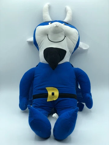 NCAA Large 18"  Duke Toy Factory Blue Devils Mascot Plush Stuffed Vintage Cover