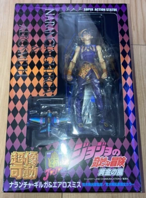Estatua Super Acción JoJo's Bizarre Adventure Parte 5 Narancha Gilga & Aerosmith N Foto 1 de 4