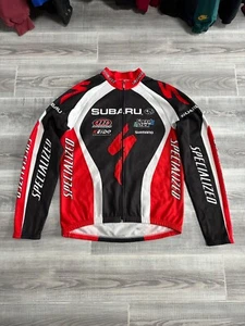 De colección Specialed Keido Cycling Subaru manga larga cremallera completa negro/rojo para hombre talla L - Imagen 1 de 15