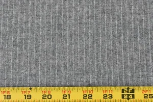 17" Long x 60" Wide, Gray Pin-Striped Light-to-Mid-Weight Wool, P9492 - Picture 1 of 4