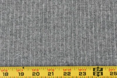 17" Long x 60" Wide, Gray Pin-Striped Light-to-Mid-Weight Wool, P9492 - Image 1 of 4