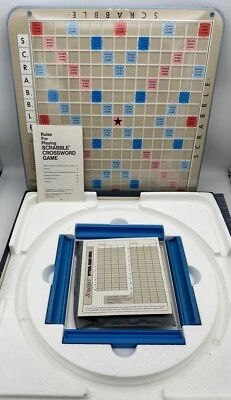 Vintage 1977 Scrabble Deluxe Ed. Turntable Board W/ Complete Tiles S & R Games - Image 1 of 4