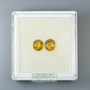 ¡Par de gemas encantadoras ovaladas de 2 piezas/3,24 quilates! Granate Demantoide 100% Natural Sin Calentar, Mada - Imagen 1 de 4