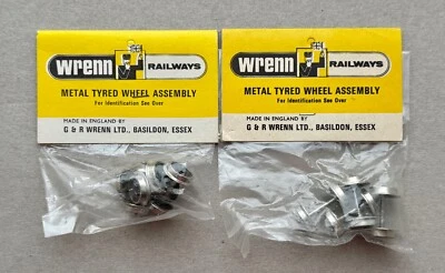 WRENN RAILWAYS Wrenn Model Railways 2 pkts W7301 Disc wheels/Pin point axles wagons or coaches