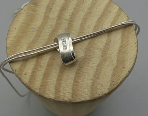 FOSSIL Silberkette mit Anhänger 925 Sterling Silber doppelte Schlangenkette 43cm - Bild 1 von 6
