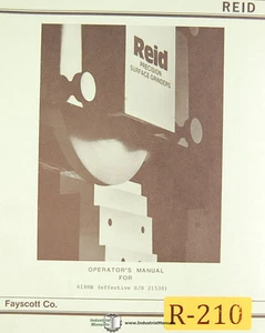 Reid 618HB, Surface Grinder, Operations and Maintenance Manual - Picture 1 of 4