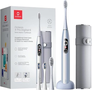 Oclean X Pro Digital Electric Toothbrush with Travel Case, Touch Screen, 3 Modes