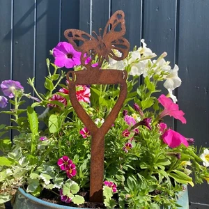 Vanga da giardino farfalla, regalo o regalo per lui sua mamma papà giardiniere amico - Foto 1 di 5