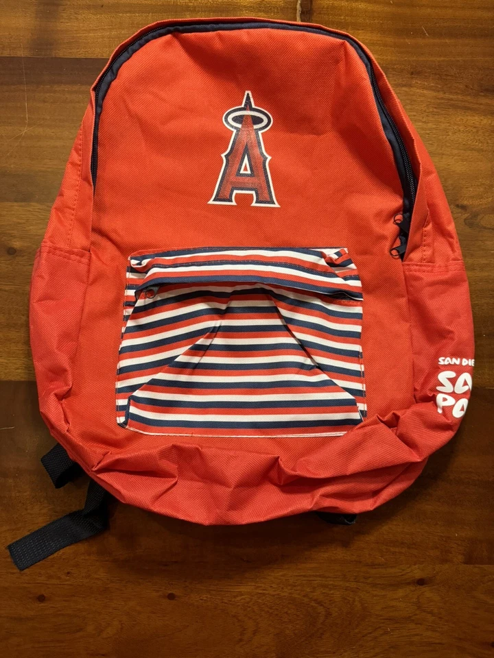 Los Angeles Anaheim Angels MLB Baseball Red Backpack Stadium Souvenir - Image 1 of 4
