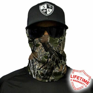 SA Co - Escoria de camuflaje forestal - Máscara de escudo facial cuello tubo de pañuelo sin costuras para motocicleta - Imagen 1 de 3