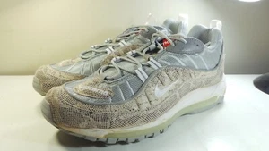 NIKE 2016 AIR MAX 98 SUPREME 844694-100 SNAKESKIN 12 DUNK FORCE 1 180 95 97 - Picture 1 of 12