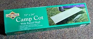 Lake 'N Trail Camp Cot With Raised Head, 72" x 24" - Picture 1 of 4