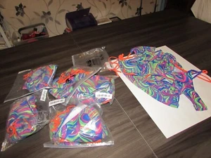 3 piece bikini set, bra, pants and sarong skirt, choice of sizes, swirl pattern, - Picture 1 of 24