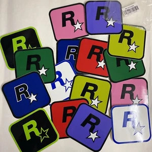 Rockstar Games R* GTA Grand Theft Auto 16 Stück Sticker Logo Aufkleber Im Set - Bild 1 von 8