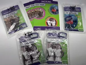 4 LeapFrog LeapPad Interactive Learning Books W/Game Cartridges & Teachers Books - Picture 1 of 5