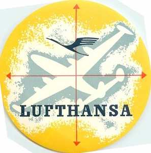 Deutsche LUFTHANSA / LUFT HANSA - Great Old Airline Luggage Label, c. 1955 - Picture 1 of 2