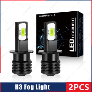 For Chevy C3500 1990-1998 H3 Fog Light LED 8000K Blue Foglight 2x Bulbs Kit - Picture 1 of 11