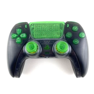 Controlador inalámbrico Sony PS5 DualSense negro humo verde con palos efecto Hall - Imagen 1 de 12