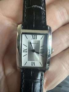 Orologio Caravelle by Bulova Rettangolare Tono Argento 43L202 Cinturino Pelle - Foto 1 di 3