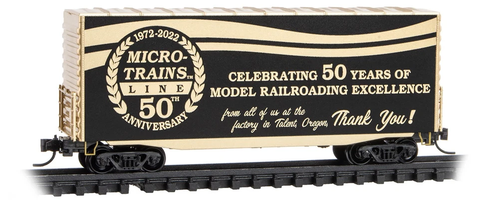 N MICRO TRAINS 101 00 892 50 Aniversario 40' HY-Cube Boxcar 1972-2022 Foto 1 de 1