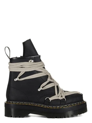 2025 | Rick Owens x Dr. Martens  DRKSHDW 1460 Quad Sole Megalace Boot 'Black' - Image 1 of 4