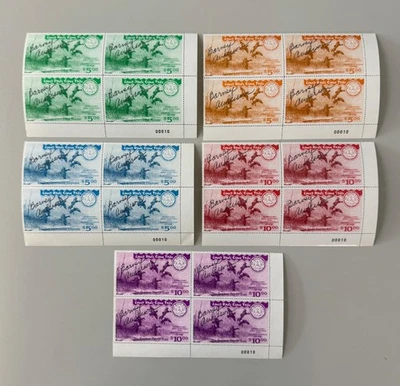 1995 Lower Brule Indian Reservation Gaming Stamps - Barney Anderson - LB# 38-42 - Image 1 of 4