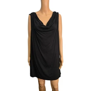 Roaman's Black Cowl Neck Sleeveless Top 4X NWOT - Picture 1 of 6
