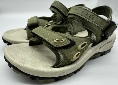 Sandalias deportivas Merrell para mujer marea alta talla 8 verde salvia suela acolchada de aire senderismo Foto 1 de 4