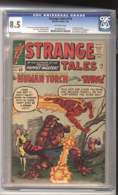 Strange Tales 116 CGC 8.5 1st Thing Crossover 1964 - Image 1 of 3