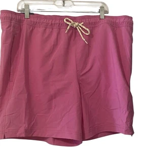 NEW Trinity Coast Men’s XXL Lined Swim 7” Inseam Swim Trunks Pink Pockets NWT - Picture 1 of 6