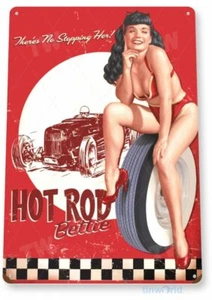 HOT ROD BETTIE 11 X 8 TIN SIGN AUTO AUTOMOBILE MECHANIC ADVERTISEMENT - Picture 1 of 1