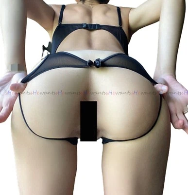 offen Body ouvert sexy Dessous Porn Bodysuit String Tanga Porno geiler XXX Slip - Bild 1 von 4