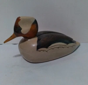 VINTAGE HANDMADE DUCK DECOY BUFFLEHEAD DRAKE SIGNED AND DATED - Picture 1 of 9
