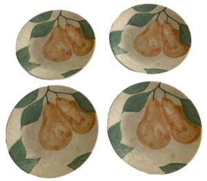 Corelle Sangria Set of 4 Lunch Plates 8.5" Pears Break Chip Resistent USA Made - Picture 1 of 7