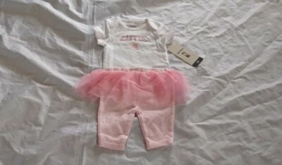 Body y pantalones de tul NBA para bebé niña Toronto Raptors blanco/rosa talla 0-3M Foto 1 de 4