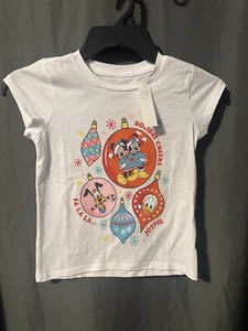 Disney Girls Holiday Cheers Christmas Graphic T-Shirt, Size XS - Picture 1 of 4