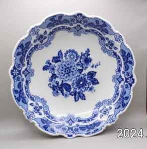 Porzellan Schale Echt Kobalt Blaue Blumen - 28 cm von Wallendorf - Bild 1 von 4