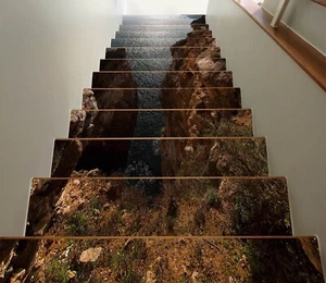 3D Alte Küste C157 Stair Risers Dekoration Fototapete Vinyl Tapete Vera - Picture 1 of 6