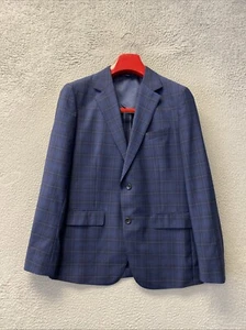 Bonobos Freely Blazer 40R Slim Fit Windowpane Unstructured Comero Navy /131-18 - Picture 1 of 14
