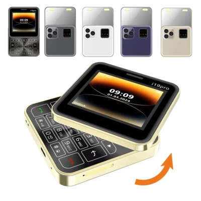 2.4 in Unlocked 2G GSM Cell Phone Dual SIM Foldable Rotation Screen Mobile Phone - Image 1 of 4