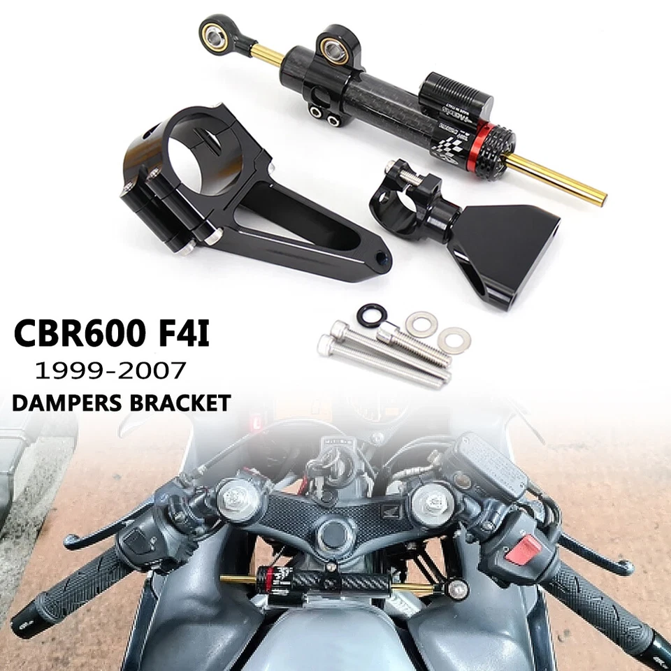 Kit de montagem suporte amortecedor estabilizador de direção para Honda CBR600 F4i 1999-2007 - Imagem 1 de 4