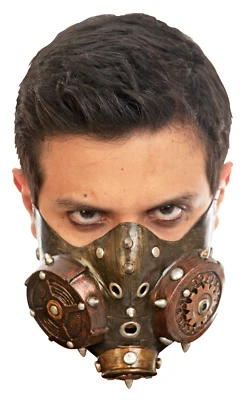 Ghoulish Productions Steampunk Muzzle Latex Face Mask Horror Halloween Cosplay - Image 1 of 4