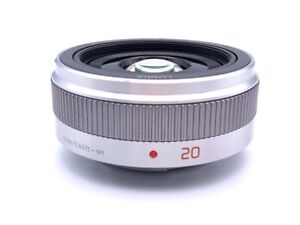 "Near Mint" Panasonic Lumix G 20mm f/1.7 II Aspherical AF G Lens Silver
